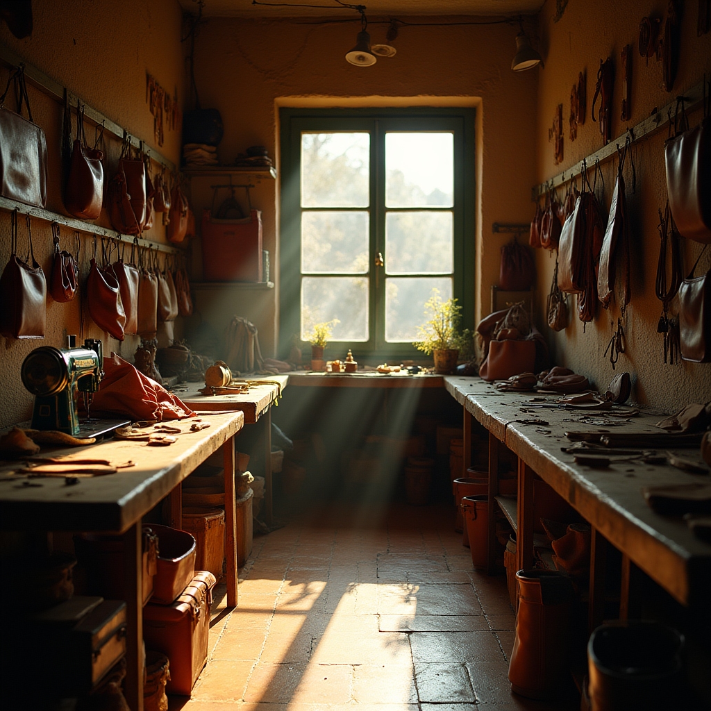 Interno del laboratorio di riparazione a Napoli